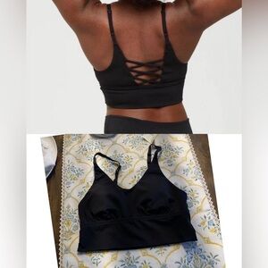 New offline black sports bra size small